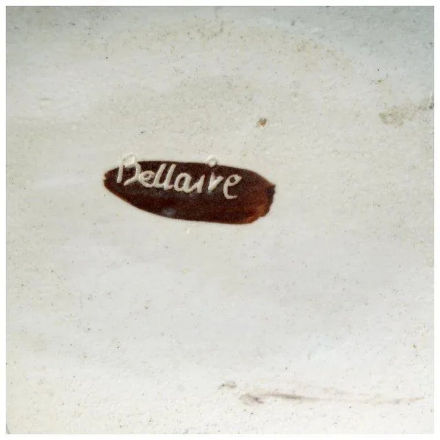 Mid-Century Signed Marc Bellaire (1925 – 1994) Abstract Tribal Three-Sided Serving Dish For Sale In Phoenix - Image 6 of 7