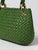 2024 Bottega Veneta Pipe Shoulder Hobo Bag Medium Avacado Green Gold Lambskin Leather Intrecciato For Sale - Image 9 of 12