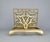 Large Vintage Brass Folding Book Stand Art Easel For Sale - Image 4 of 6