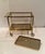 Brass and Tinted Glass Midcentury Modern Barcart For Sale - Image 9 of 15