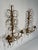 Vintage 19.5" Italian Tole and Crystals Candle Sconces - A Pair For Sale - Image 4 of 17
