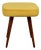 Vintage Square Yellow-Gold Stool from PRL, 1970s For Sale
