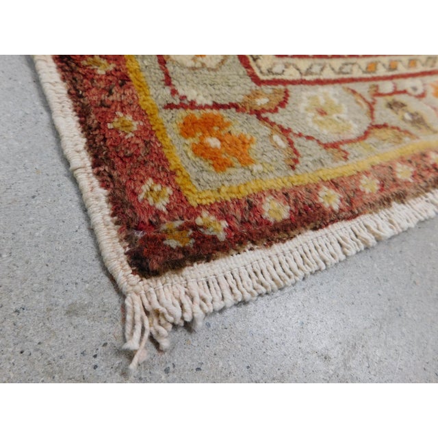 Vintage Turkish Ushak Rug. 3'4"x 6'7" For Sale - Image 10 of 17