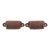 Pair of Antique Aesthetic 3.5 In. Black Cast Iron Drawer Bin Pulls For Sale