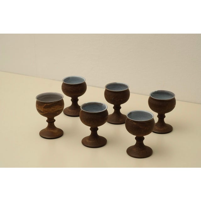 Vintage Danish Cups in Ceramic, 1970s, Set of 6 For Sale - Image 14 of 14