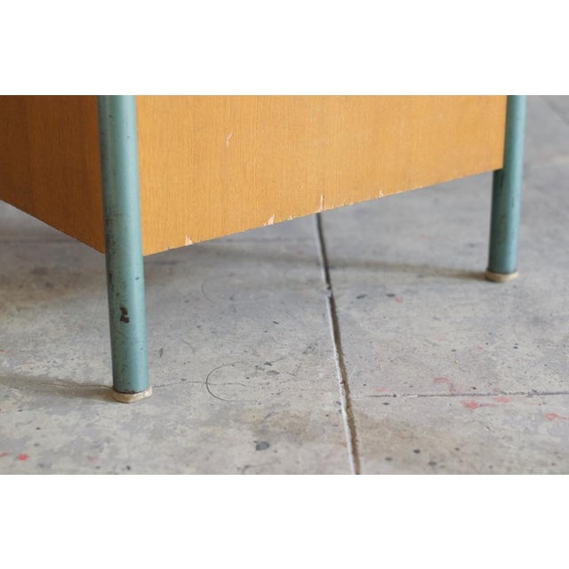 Brown Oak Desk from Jean Prouvé Workshops, 1950 For Sale - Image 8 of 14