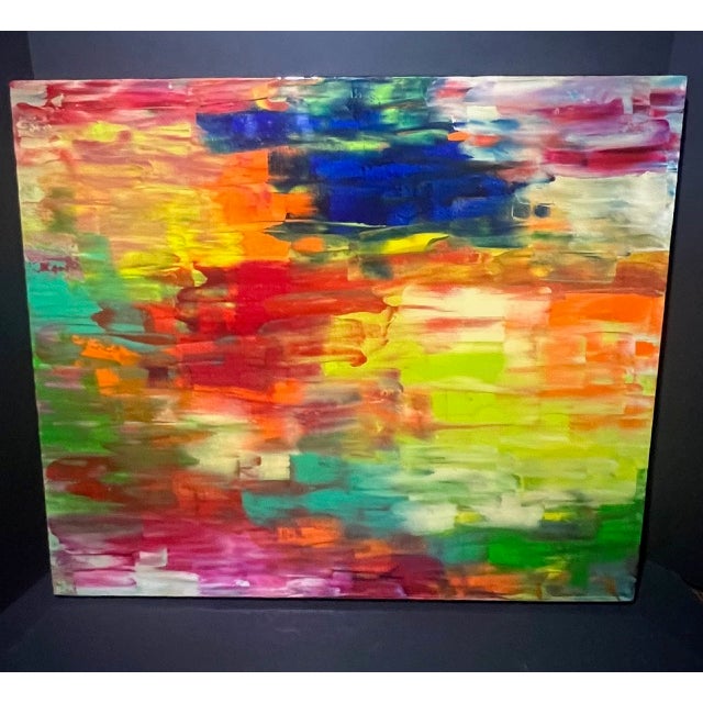 Robert Cornman Original Colorful Abstract Painting, Untitled For Sale - Image 13 of 13