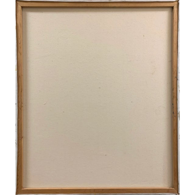 Peach 'Women in Interior' by Mary Zarbano, Large Oil, California Woman Artist Studied With Picasso For Sale - Image 8 of 9