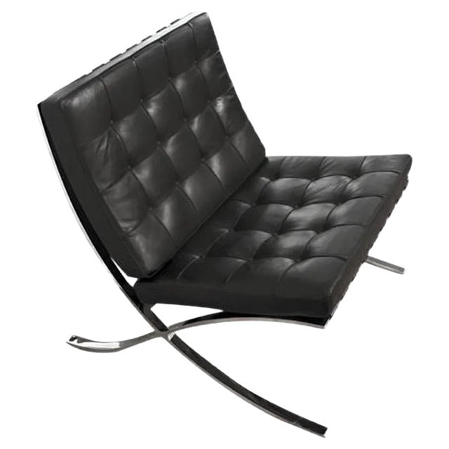 Barcelona Chair by Ludwig Mies van der Rohe for Knoll International, 1980s For Sale