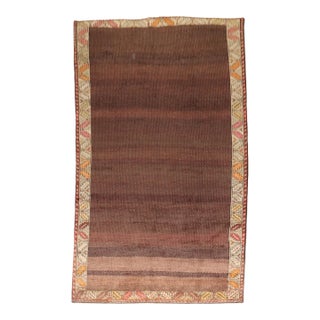 Vintage Zabihi Collection Brown Turkish Room Rug - 7' x 12'10" For Sale