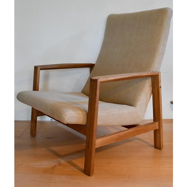 1960s Large Scandinavian Armchair with Teak Frame, 1960s For Sale - Image 5 of 5
