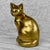 Vintage Traditional Brass Cat 8" Sculpture For Sale - Image 4 of 9