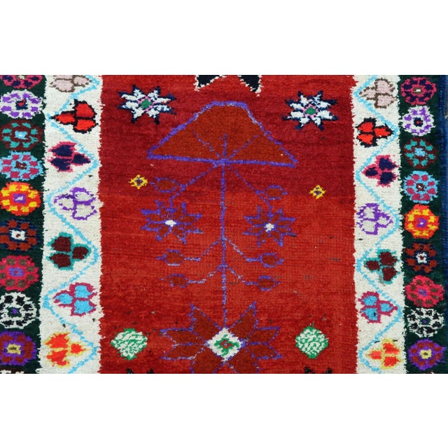 Early 20th Century Vintage Turkish Geometric Runner-2′5″ × 13′2″ For Sale - Image 10 of 13