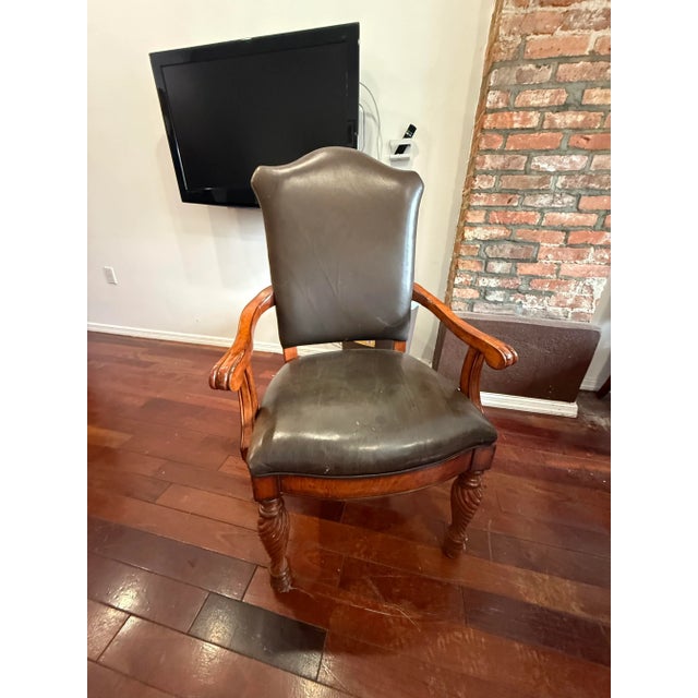 Wood Hickory White Dining Set (Table + 6 Chairs) – Solid Wood, Vintage 2000s For Sale - Image 7 of 9