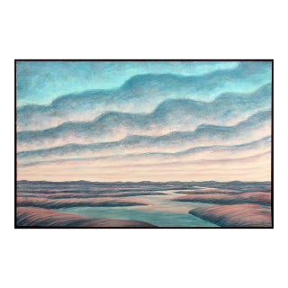 1980s Scott Nellis "River Cloud Series" Hand Signed Original Pastel Drawing For Sale