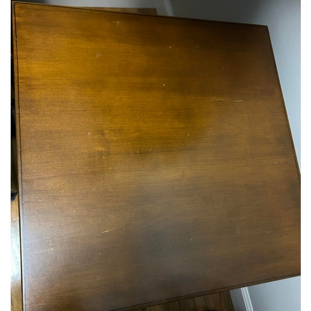 Brown Hitchcock Stenciled End Tables Pair (2) For Sale - Image 8 of 8