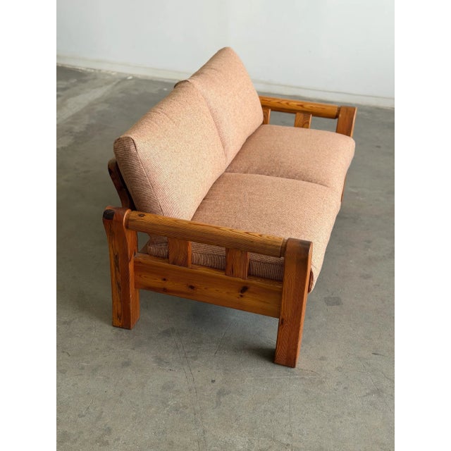 Mid 20th Century Pine Loveseat Sofa For Sale - Image 13 of 15