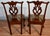 1920 Antique English Chippendale Solid Mahogany Set of Six Dining Chairs Leather Seats For Sale - Image 13 of 17