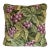 Vintage Grapevine Needlepoint and Velvet Accent Pillow For Sale