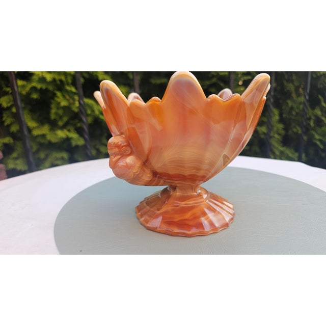 Art Deco Glass Cake Stand from United Glassware STS Abel, 1930s For Sale - Image 3 of 8