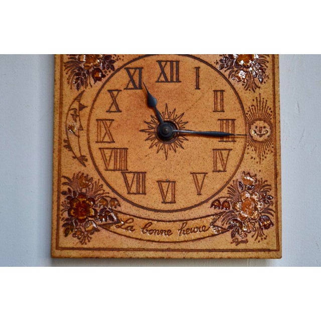Roger Capron Les amoureux de Peynet Clock by Roger Capron, France, Vallauris For Sale - Image 4 of 14
