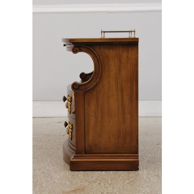 French Provincial Karges French Provincial Walnut Nightstand For Sale - Image 3 of 18