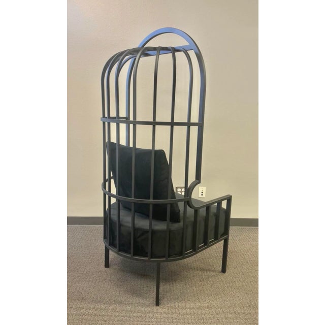 Anika Black Balloon Accent Chair For Sale In Los Angeles - Image 6 of 7