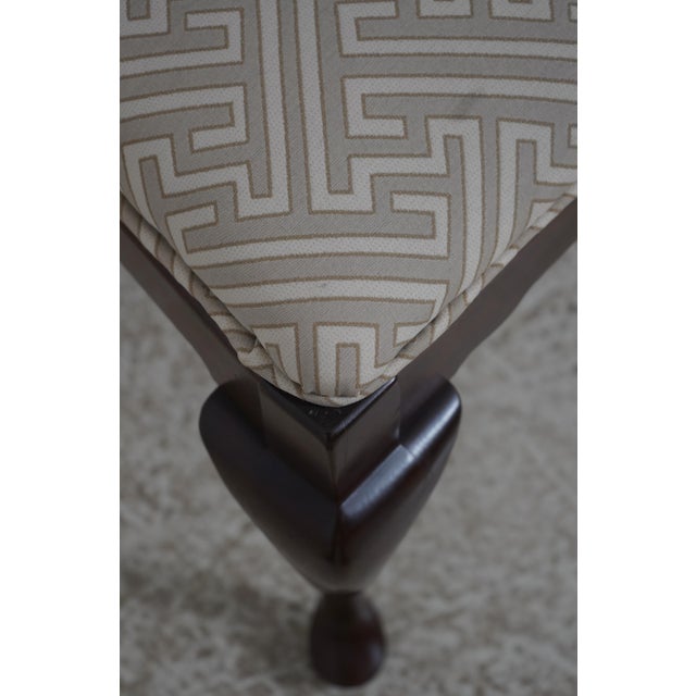 Set of 4 Ethan Allen Cherry Georgian Court Dining Room Chairs For Sale - Image 13 of 18