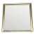 Transitional Champagne Silver Square Wall Mirror For Sale