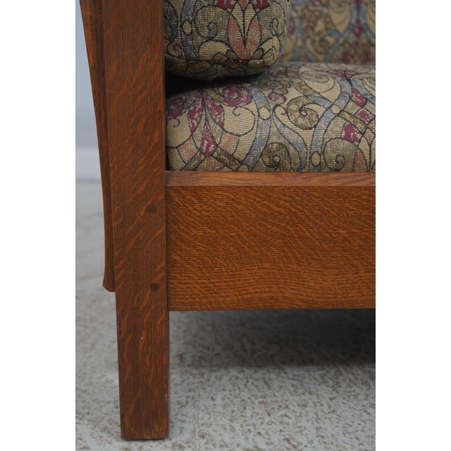 Stickley Mission Oak Arts & Crafts Sofa For Sale - Image 12 of 18