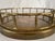 1970s 1970s Hollywood Regency Brass Faux Bamboo Rail Round Serving Tray For Sale - Image 5 of 10