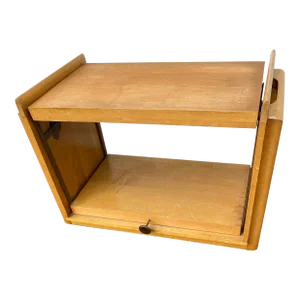 1950s Mid Century Maple Bar Cart John Keal for Brown and Saltman