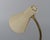 Mid-Century Modern Vintage German Brass Gooseneck Desk Lamp with Cream Wrinkle Paint, 1950s For Sale - Image 3 of 5