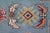 Boho Chic Kazak Blue/Beige Wool Rug - 5'8''x8'0'' For Sale In New York - Image 6 of 10