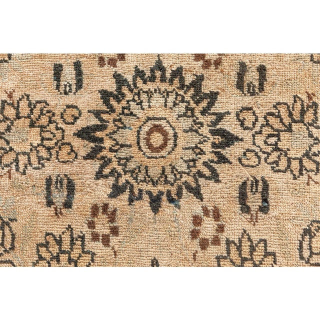 Persian Authentic Persian Tabriz Botanic Hand Knotted Wool Rug For Sale - Image 3 of 9