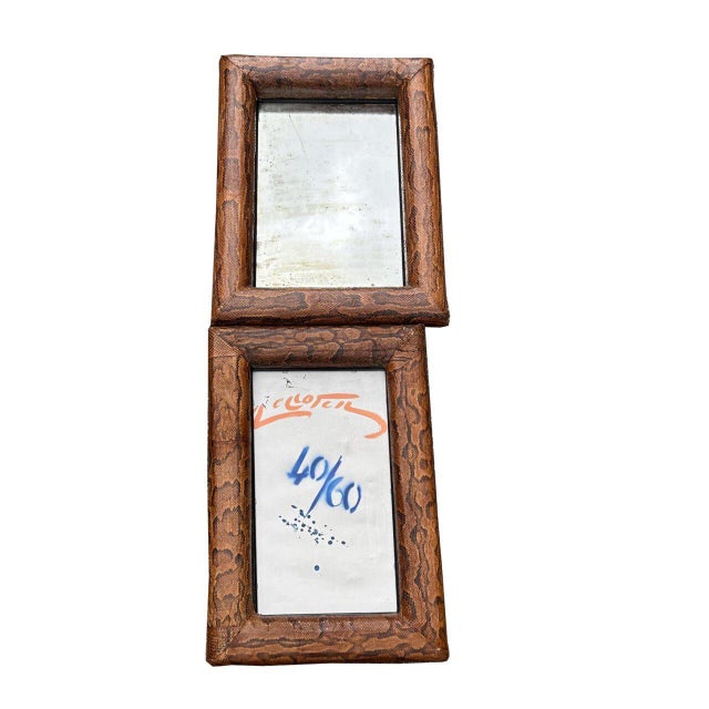 Art Deco Style Mirrors by Karl Springer, 1930s, Set of 2 For Sale - Image 6 of 11