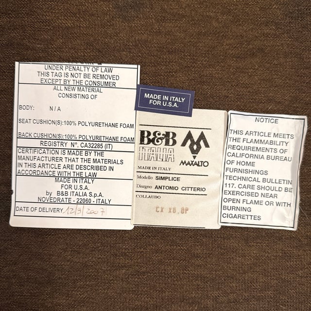 Dark Gray Antonio Citterio for Maxalto & B&b Italia Musa Dining Side Chairs, Set of Four For Sale - Image 8 of 12