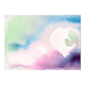 Cosmic Lavender Abstract Watercolor by Les Anderson