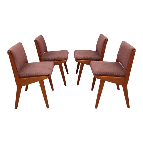 Vintage Jens Risom for Knoll Model 666 Dining Chairs- Set of