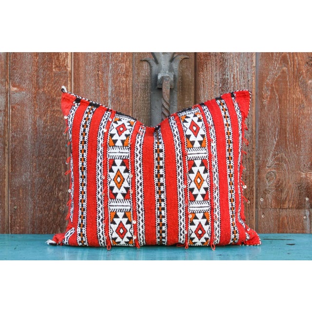 Moroccan Berber Rug Pillow For Sale In Los Angeles - Image 6 of 7