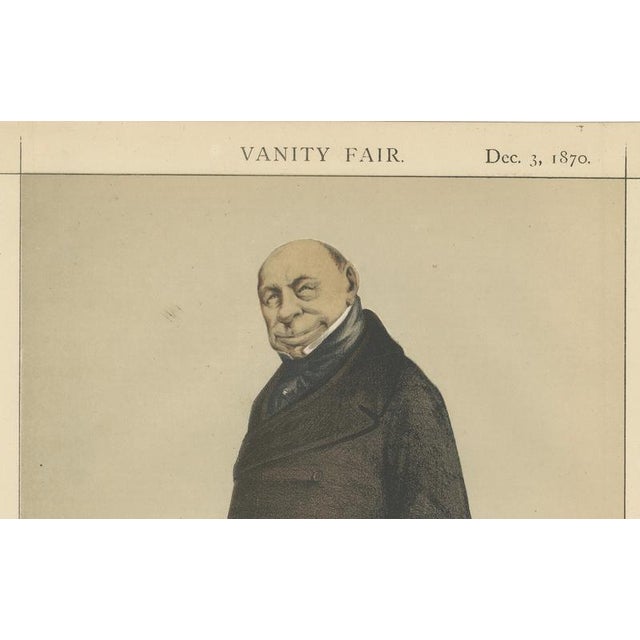 Vanity Fair, Statesman, 1870, Chromolithograph on Paper For Sale - Image 4 of 10