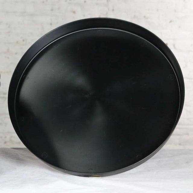 Incredible and fun mid-century modern black plastic trays called Splatter Platters and manufactured by Sabe’s of Fort...