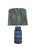 Mid-Century Modern Danish Blue and Green Ceramic Table Lamp by Lyskær Belysning, 1960s For Sale - Image 12 of 12