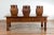 Vintage Indian Wooden Coffee Table with Two Drawers and Baluster Legs For Sale - Image 4 of 11