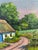 1970s Vintage Original Cottage Landscape Oil Painting - Signed For Sale - Image 5 of 12