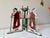 Vintage German transfer Saint Nicholas Christmas tree base.
