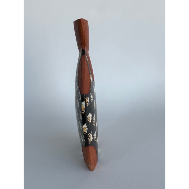 Vintage XX Century Studio Pottery Vase Signed For Sale - Image 4 of 9