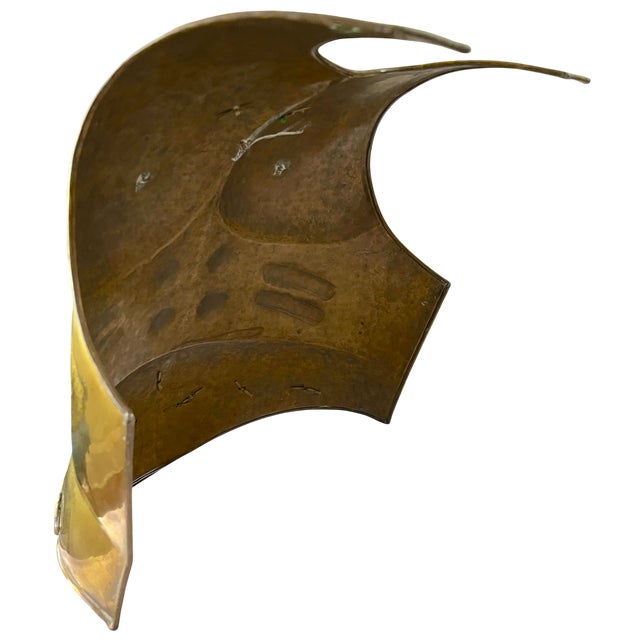 Mid 20th Century Roman Style Life-Size Brass Cuirass Wall Sculpture With Medusa Relief For Sale - Image 10 of 14