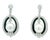 Vintage 18k White Gold South Sea Pearl, Onyx and 5 Carat Diamond Earrings, Pair For Sale