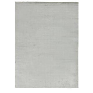 Exquisite Rugs Ives Hand loom Viscose Light Blue Rug-14'x18' For Sale